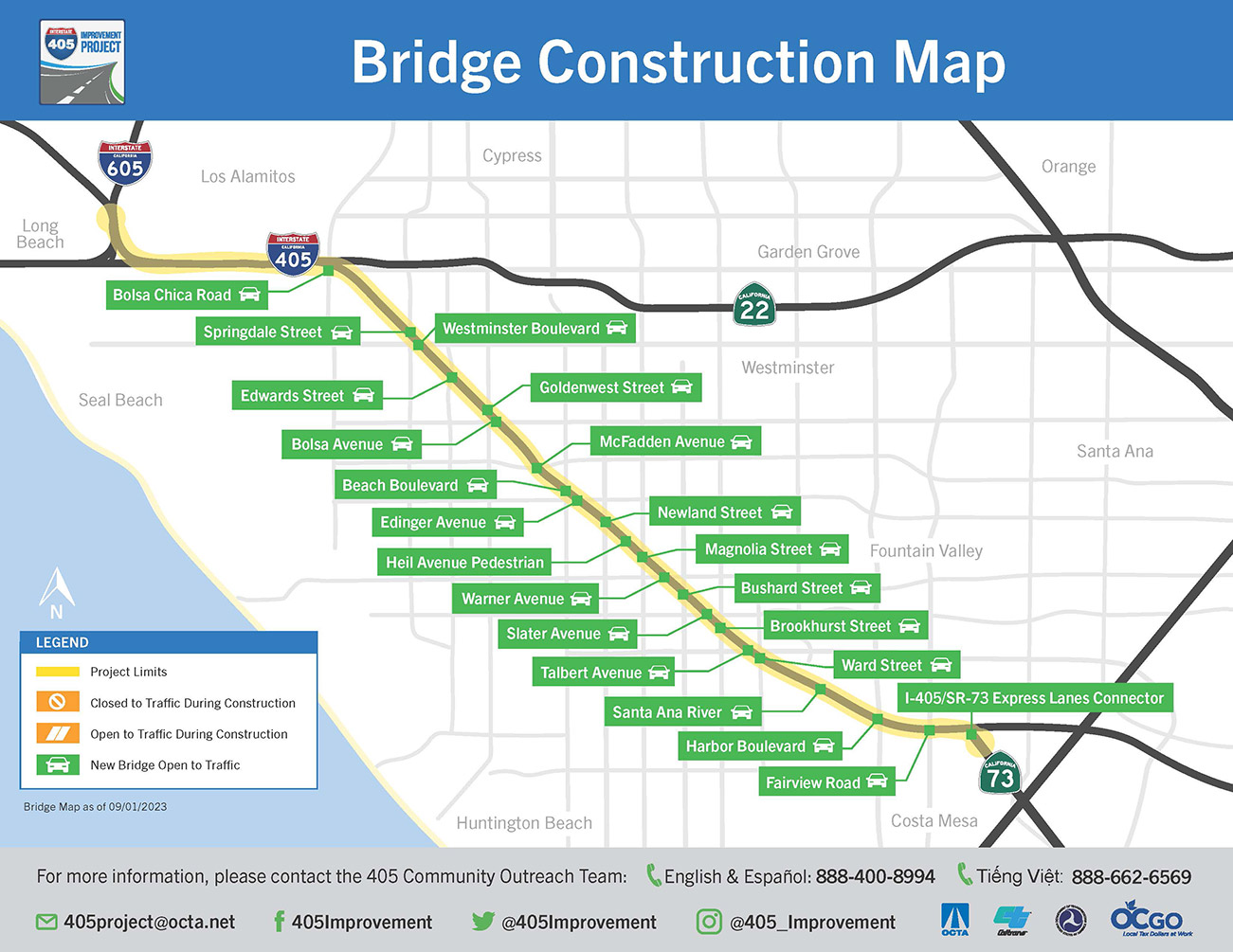 bridge construction map
