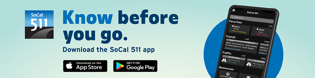 South Californai 511 Mobile App banner