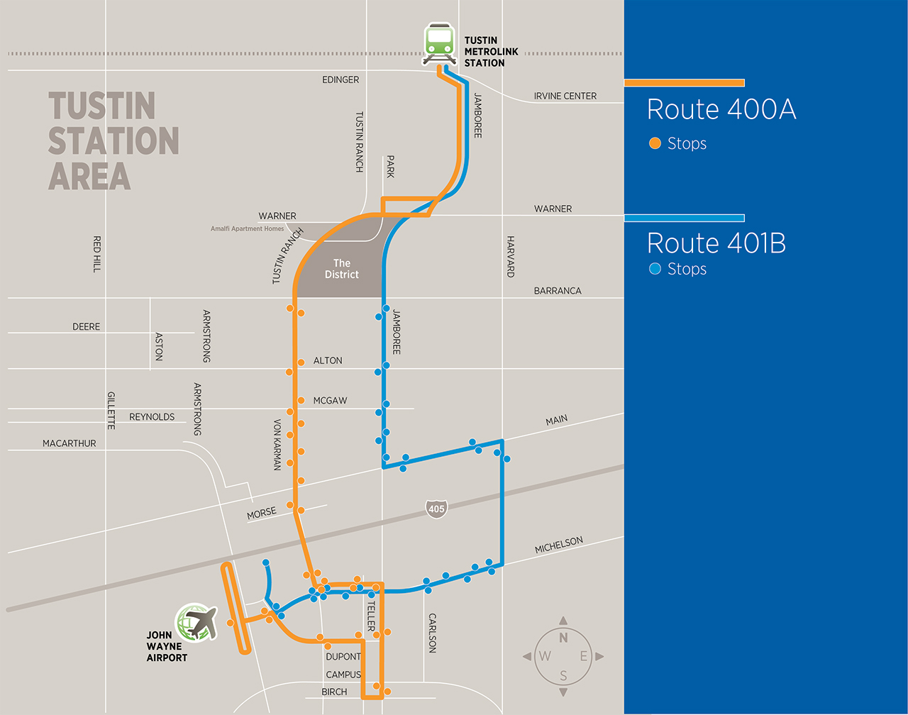 Tustin Station Map