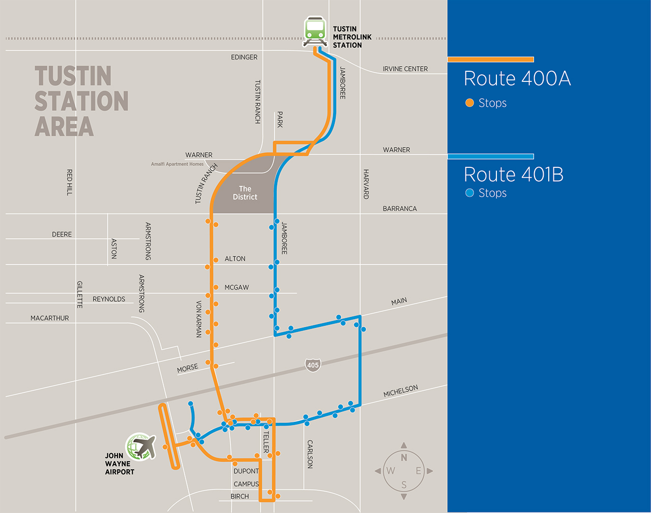 Tustin Station Map