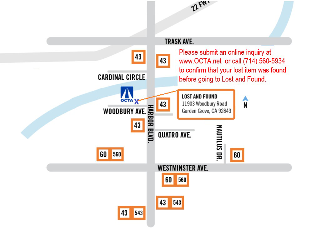 Lost and Found Location Map