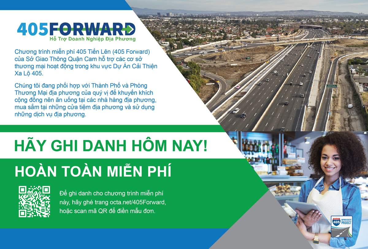 405 Improvement Project Magnolia Opening Business Postcard Web Front Vietnamese