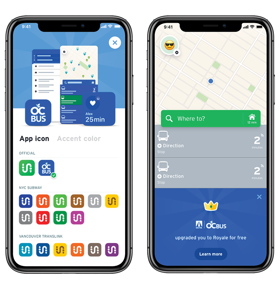 Transit App features