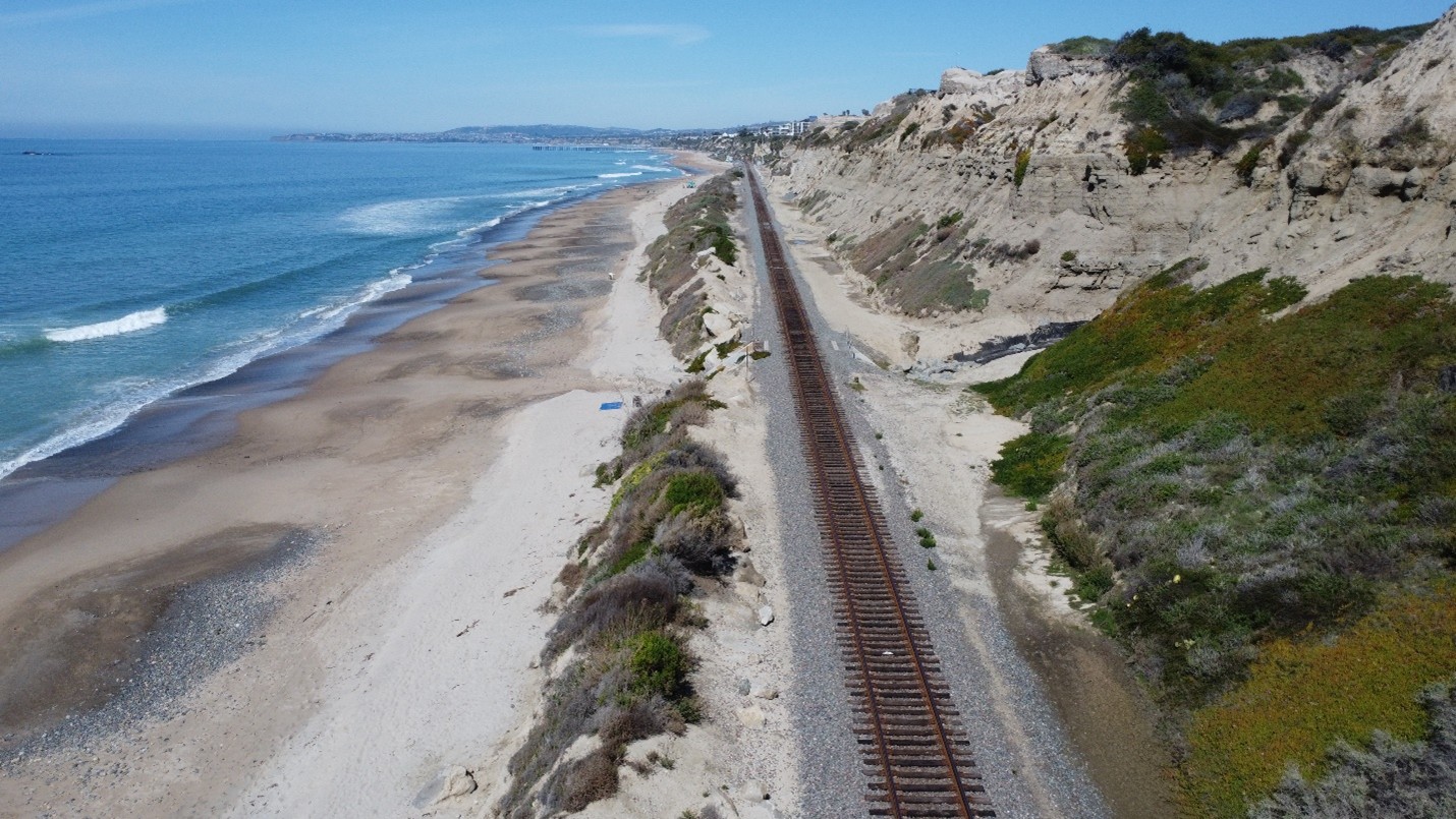 Northern end of shoreline protection structure