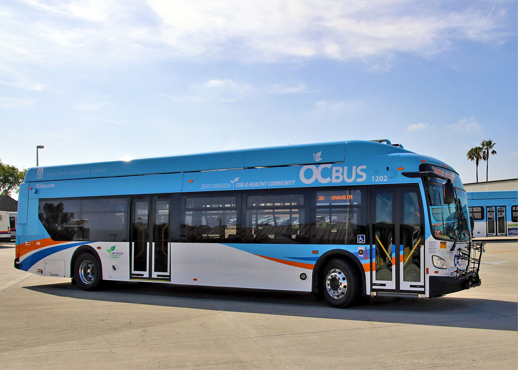 OCTA Debuts First Plugin Battery Electric Buses Orange County