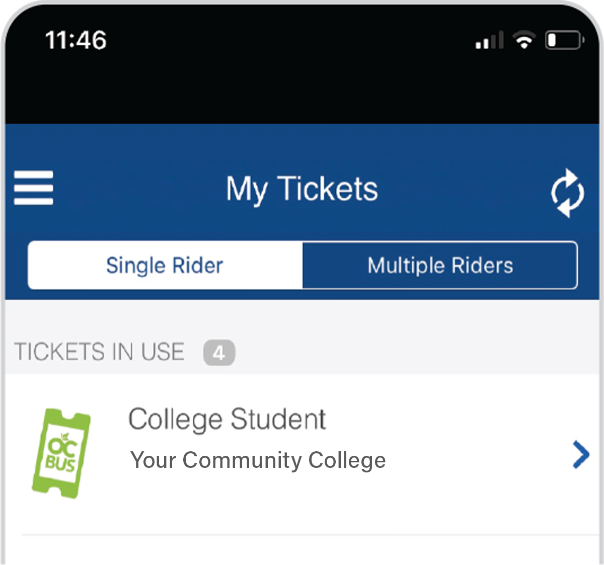 Community College Pass Phone App